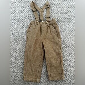 Noralee baby boy suspender pants 12 months